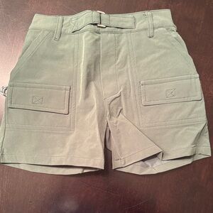 Kids Green Cargo Shorts